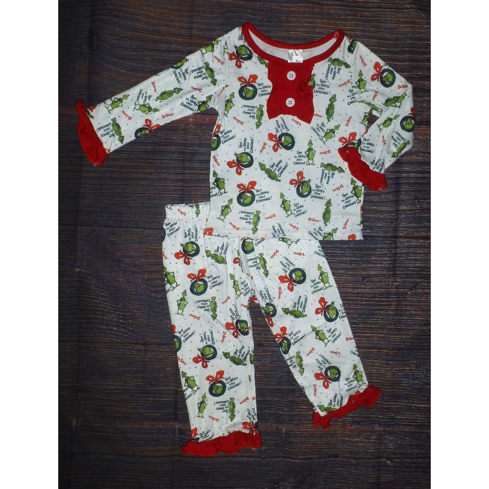 Dr Seuss Grinch Stole Christmas Girls Pajamas Set